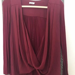 Tobi crimson long sleeve